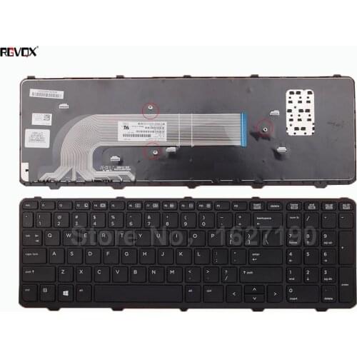 New US Laptop Keyboard For HP ProBook 450 G0 450 G1 455 G1 BLACK FRAME BLACK OEM For Win8 PN:536410-001