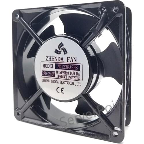 Original for ZD1238A2HS AC 220V/240V 0.14A/0.1A 12038 12CM Axial Cooling Fan 120*120*38mm