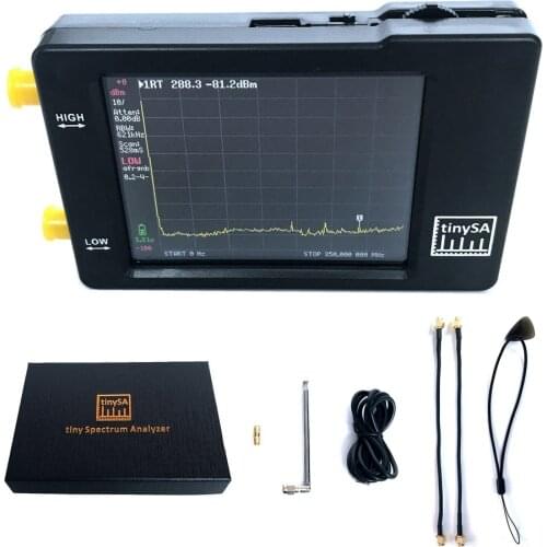 Handheld Tiny Spectrum Analyzer TinySA 2.8inch Touch Screen Portable Frequency Analyzer 0.1MHz~ 960MHz MF/HF/VHF UHF Input
