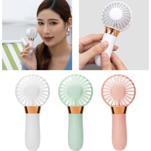 Portable Mini Hand Held Fan with USB Rechargeable Battery Small Pocket Fan