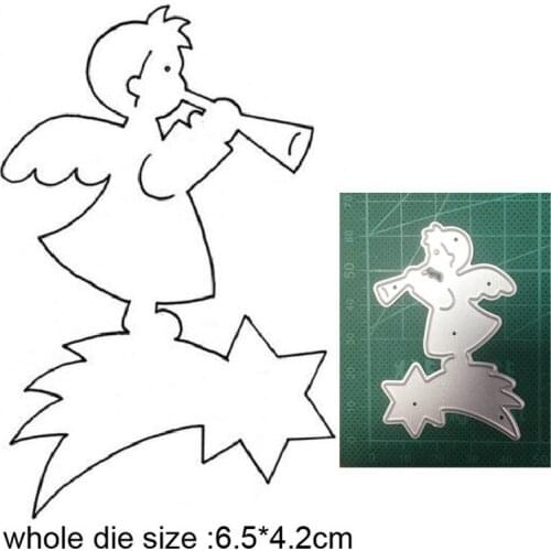 Christmas Angel Star New 2021 Metal Cutting Dies For DIY Scrapbooking Paper And Card Making Decorative Embossing Dies Craft Dies
