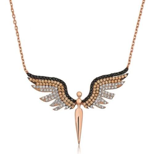 Tevuli 925 Sterling Silver Michael Angel Lady Necklace