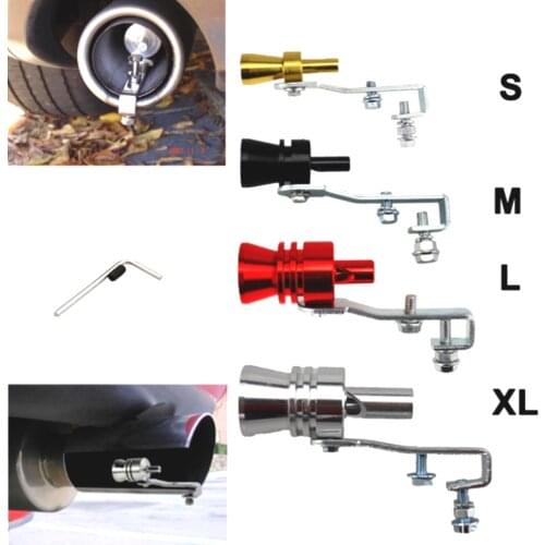 Universal Car Turbo Sound Whistle Muffler Exhaust Pipe Auto Blow-off Valve Exhaust whistle Simulator for All Cars Accessories