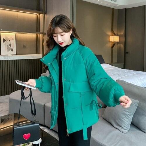 2021 Women Winter Thick Jacket Parkas Warm Short Jackets Cotton Padded Coat Female Korean Loose Parkas Ladies Oversize Outwear