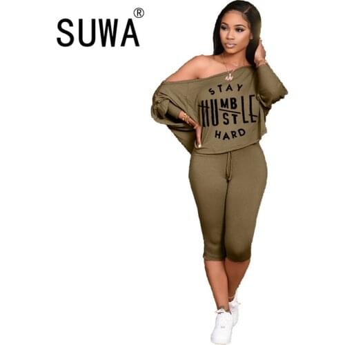 Loungewear Women Clothing Sets Fall Summer Loose Oversized T-Shirt Top High Waist Skinny Jogger Leggings Casual Home Wear