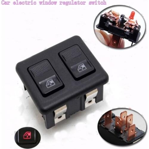 1set With red light car window regulator double switch power window switch window refit switch