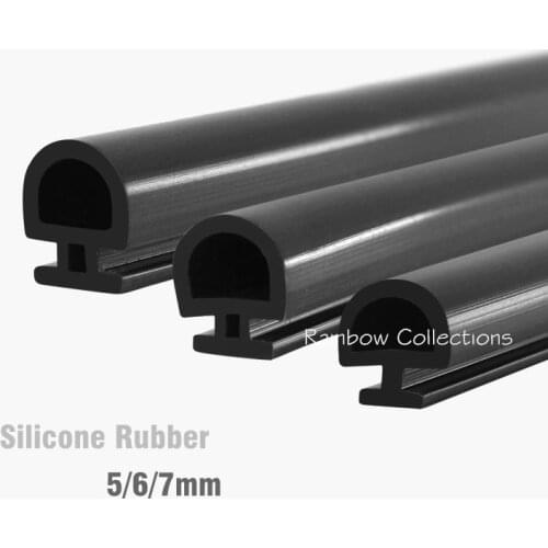 10M White/Black Rubber Bottom sealing strips bridge aluminum door/window sealed plastic strips energy saving windows and doors