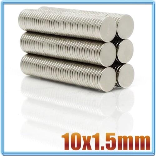 20/50/100pcs 10x1.5mm Super Powerful Strong Round NdFeB Neodymium Disc Magnets Dia10mm x 1.5mm N35 Rare Earth NdFeB Magnet