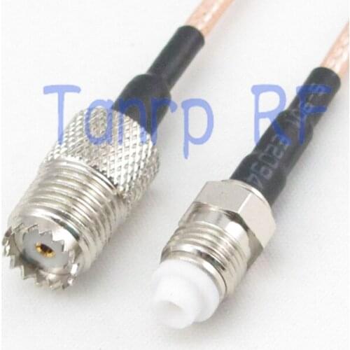 20inch mini UHF female jack to FME female jack RF adapter connector 50CM Pigtail coaxial jumper cable RG316 extension cord