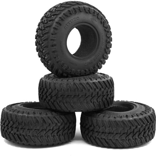 4PCS 108MM 1.9 Rubber Tires Tyres Wheel for 1/10 RC Crawler Car Axial SCX10 90046 AXI03007 Traxxas TRX4 D90 Tamiya CC01