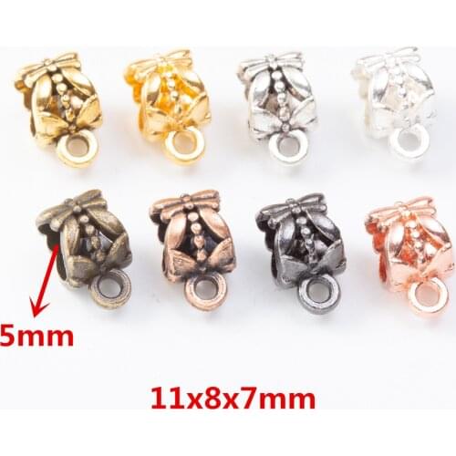 40 pcs/lot Fashion zinc alloy Pendant Clasps Metal Large Hole Beads charms DIY European Bracelet jewelry Fittings making 8002