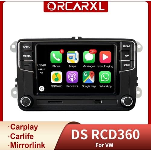 Car Radio Classic DS RCD360 Carplay 2din MIB Multimedia Player MirrorLink for VW Polo Golf Passat Jetta MK5 MK6 B6 B7 Eos Bettle