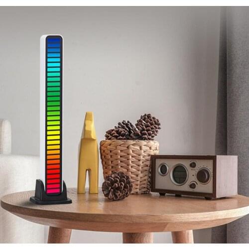 Car LED Light Built-in Microphone Multiple Light Modes Acrylic Wireless Car Ambient LED Light for Home