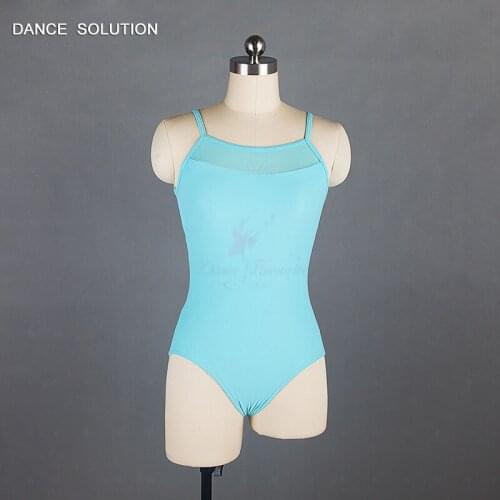 Ballerina Standrad Practice Wear Sleeveless Ballet Leotard with Mesh Back Adult & Woman Dance Clothing 5 Colors 02D0056
