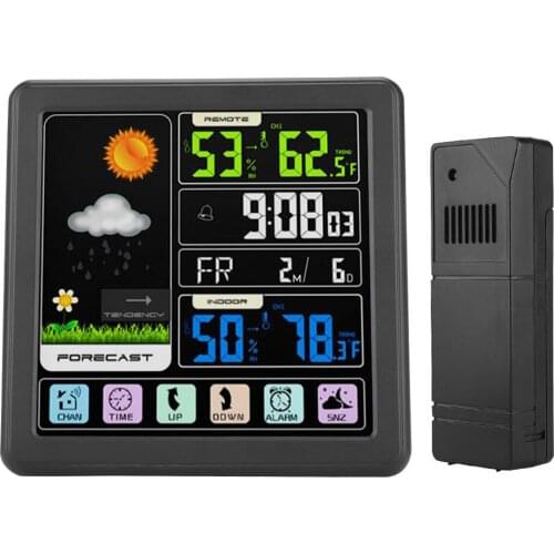 Digital Wireless Weather Station Sensor Indoor Outdoor Barometer Forecast USB