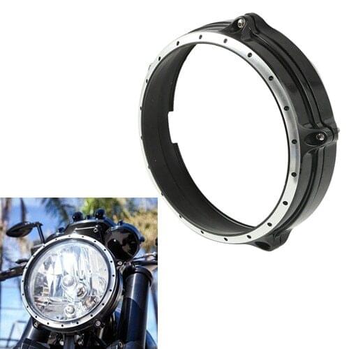 CNC Motorcycle CNC 7" Headlight Bezel Trim Ring For BMW R Nine T 2014-2017 2015 2016 rninet