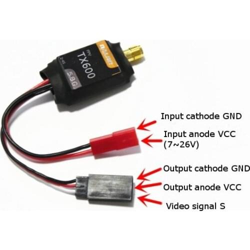 DALRC TX600 5.8GHz 32CH 600mW 1KM AV Wireless FPV Transmission Mini Transmitter TX Module JST Plug TS832 TS5828 tx832 tx5828