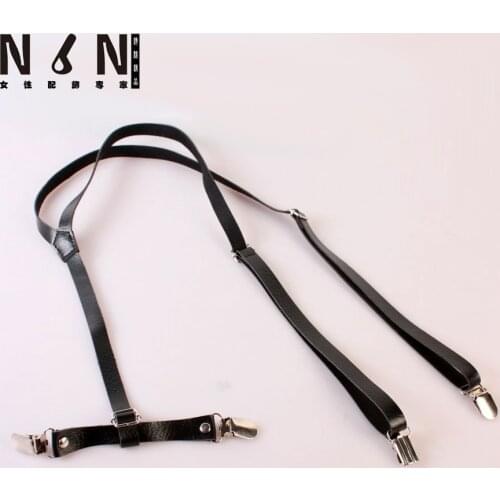 Mens and womens general English straps simple black adjustable strap fashion best match act the role of denim skirt B021