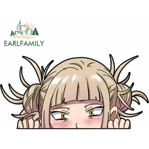 EARLFAMILY 13cm x 6.8cm for Himiko Toga Cool Club Motorcycle Stickers Vinyl Fashion Car Decals Occlusion Scratch JDM Accessories