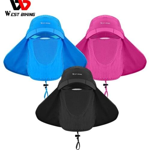 WEST BIKING Bicycle Deporte Balaclava Cycling Climbing Jogging Breathable Headband Hat With Face Cover Neck Sun Protection UV