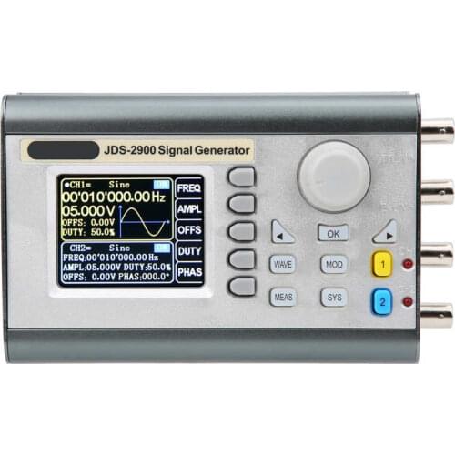 JDS2900-50M Dual Channel DDS Arbitrary Waveform Signal Generator Frequency Meter AC100-240V
