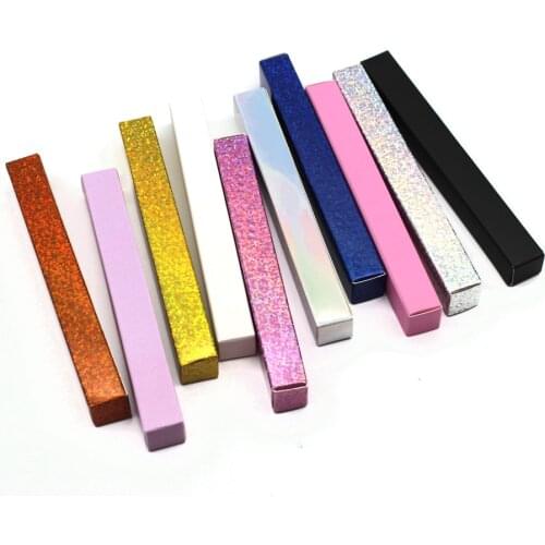 Eyeliner Glue Pen Box Custom Private Logo Empty Paper Packaging Black/Pink/White/Purple Wholesale Glue Eyeliner Pencil Packaging