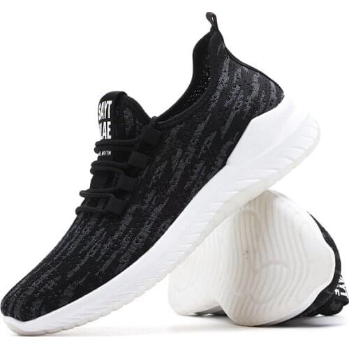 ICCLEK Sneakers Fashion Men Casual Shoes Breathable Walking Sneakers Black Tenis Masculino Zapatillas Hombre