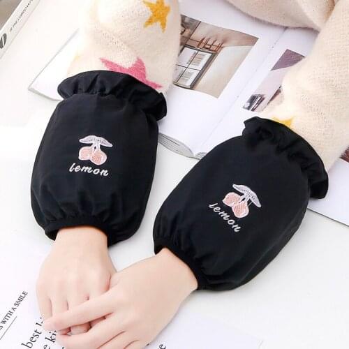 Cute Sleeve Girl Winter Adult Office Anti-dirty Short Sleeve Sleeve Housework Kitchen Waterproof Oil-proof Sleeve