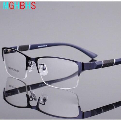MGHBHS Reading Glasses Men Women High quality Half-frame Diopter Glasses Male Presbyopic Eyeglasses