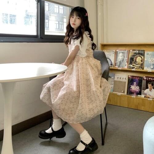 Dress for Women Chiffon Vest Dress Female Summer New Design Sense Niche Floral Skirt Temperament Dress