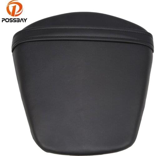 POSSBAY Motorcycle Seat Leather Motorbike Seat Pillion Pad Seat Cover for Suzuki GSXR 600 750 K11 2011 2012 Motorbike Seats Pad