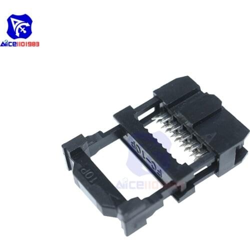 Diymore 100PCS/Lot IDC Female FC-10 2.54 mm Socket Connector