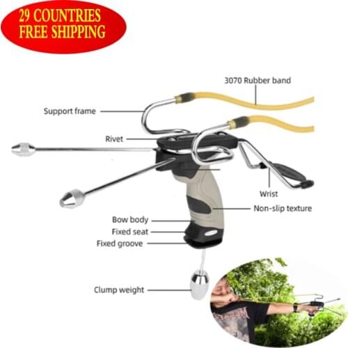 New arrival! High end shooting game catapult slingshot hunting anti-shake with stabilizers for professional players