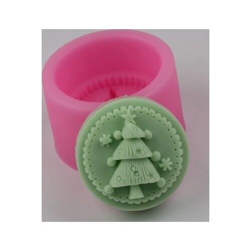 Christmas Tree Silicone Handmade Soap Mold Making Crafts DIY Mould for gifts soap form