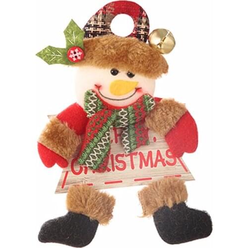 Christmas New Plaid Cloth Beads Legs Pendant Christmas Window Decoration Supplies Letter Card Pendant