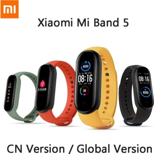 2020 Xiaomi Mi Band 5 Smart Bracelet 1.1 large AMOLED Screen Heart Rate Fitness Traker Bluetooth 5.0 Sport Waterproof band 5