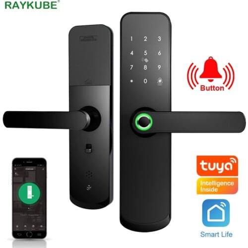 Wifi Smart Lock Support Tuya/Smartlife APP Fingerprint Password 13.56MHZ IC Card Keyless Unlock Mortise Lock Smart Home X7