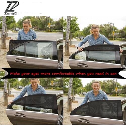 ZD 2Pcs For Hyundai Tucson 2017 Solaris ix35 i30 Suzuki Swift Mitsubish ASX Car Window Windshield Sun Shade Visor Curtain Covers