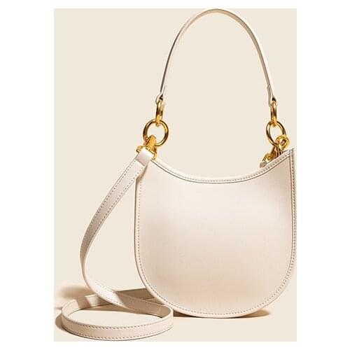 Womens Bag 2021 New Armpit Bag Leisure Shoulder Commuter Semicircle Saddle Bag Genuine Leather Designer Bags Luxury Handbags