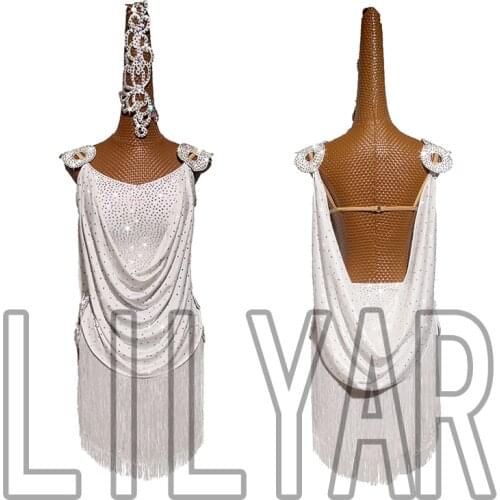 New Latin Dance Dress Competition Dress Costumes Skirt Performing Dress Adult Customize Children Red Matador Skirt Split Skirtes