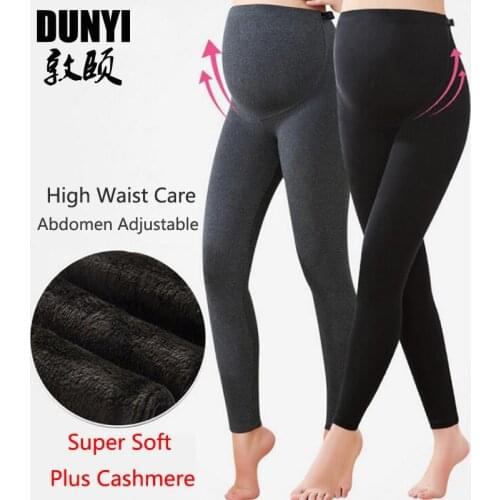 Large Size Maternity Winter Leggings Warm Thick Pants Pregnant Women Maternity Pants High Waist Trousers Clothing for Pregnant