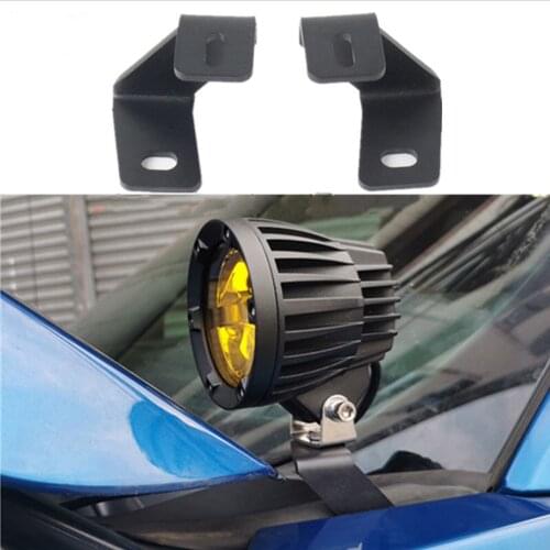 1 Set Of Hood Square Light Mounting Bracket LED Work Light Bracket For 2015-2019-Ford-F150-Raptor