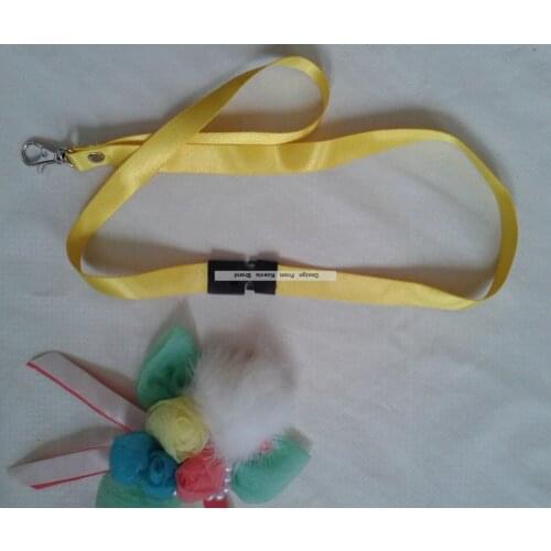 10PCS/Lot 15MM polyester Yellow Neck Lanyard Safety Quickl Released Lanyard For Nurse/Student/Exhibition Nurse School