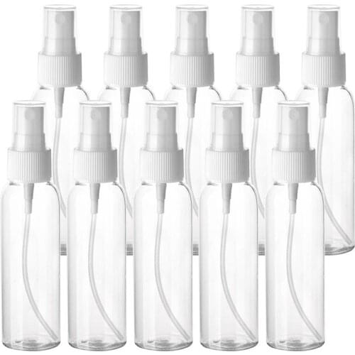 10PCS Clear Spray Bottle Portable 2.03oz Mist Spray Bottle Travel Spray Makeup Bottle Empty Mist Spray for Women Travel