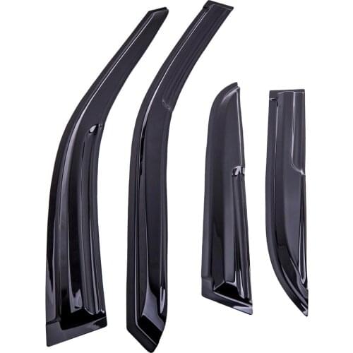 3D Wavy Tinted Window Visor Vent For Accord 4DR Sedan Mugen Style 98-02