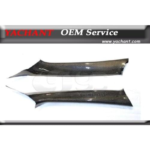 Car-Styling Accessories Carbon Fiber Interior Trim Fit For 2008-2012 Mitsubishi Evolution EVO X Evo 10 A Pillar Trim Covers