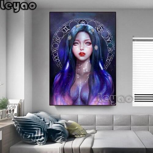 Diamond Painting Starry fantasy woman Cross Stitch Diamond Embroidery Diamond Decoration Full Drill Handmade rhinestone pictures