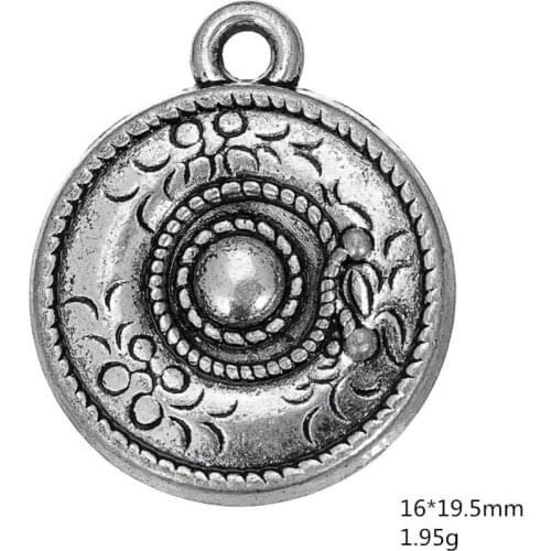 Antique Silver Plated Mexico Hat Sombrero Cap Pendant Charm for DIY Bracelet Wholesale