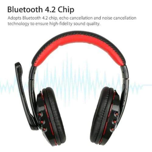 Wireless Gaming Headphone V8-1 With Boom Mic Stereo Wireless Headphones Gaming Headset For Phone Computer PC Gamer