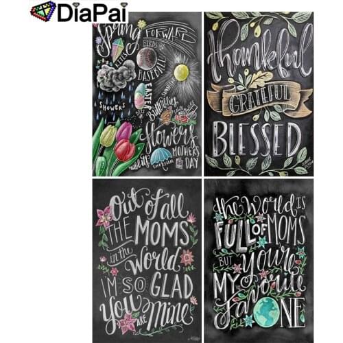 DIAPAI 100% Full Square/Round Drill 5D DIY Diamond Painting "Text landscape" 3D Embroidery Cross Stitch Home Decor